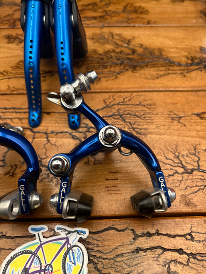 Galli Criterium Blue Anodized Brake Levers And Aerodynamic KL Brakes
