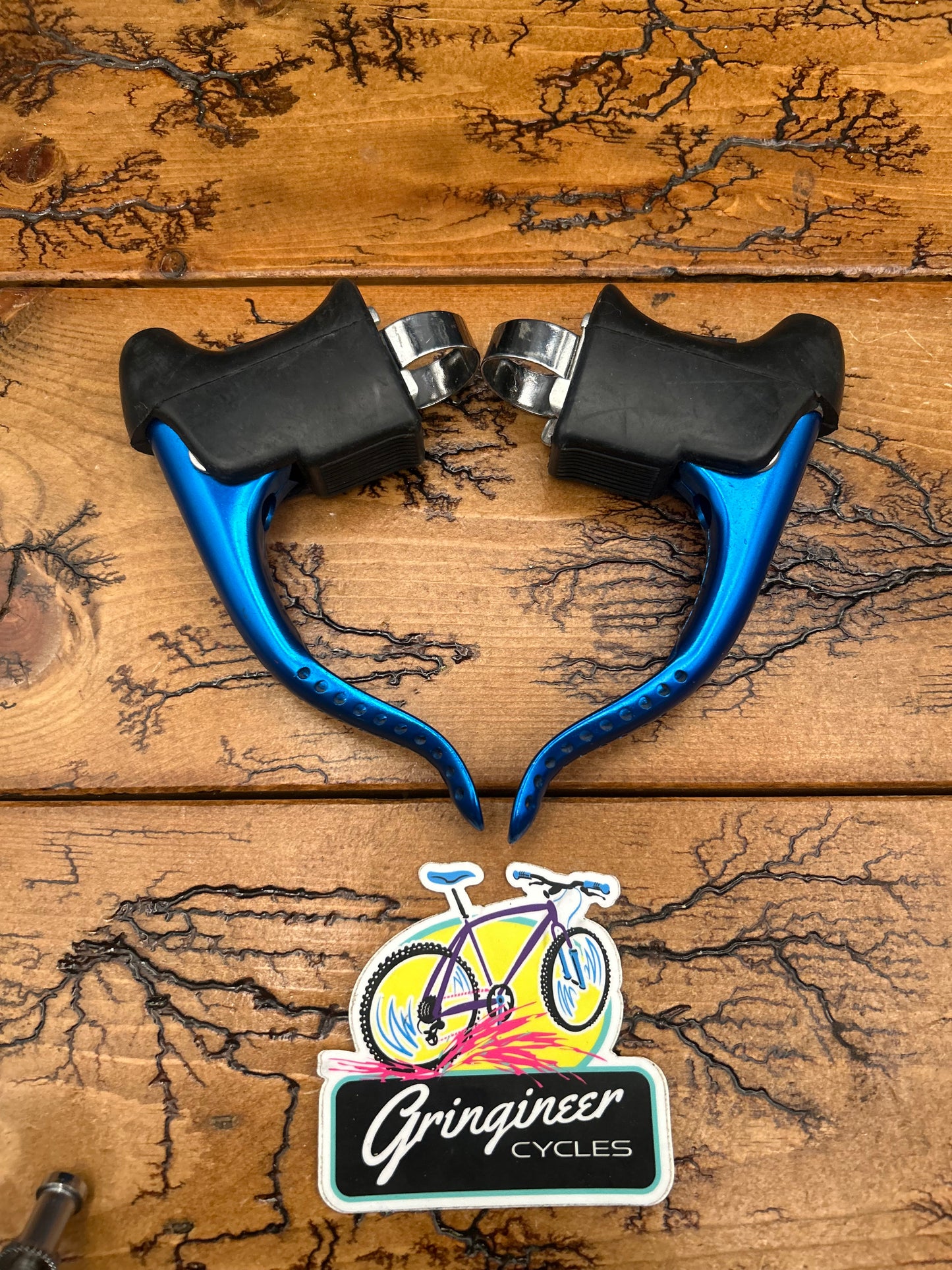 Galli Criterium Blue Anodized Brake Levers And Aerodynamic KL Brakes