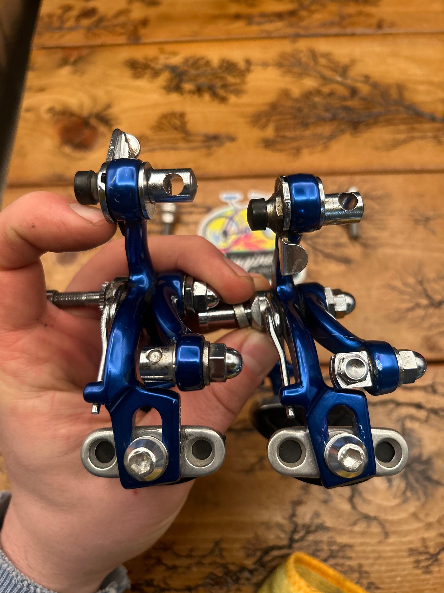 Galli Criterium Blue Anodized Brake Levers And Aerodynamic KL Brakes