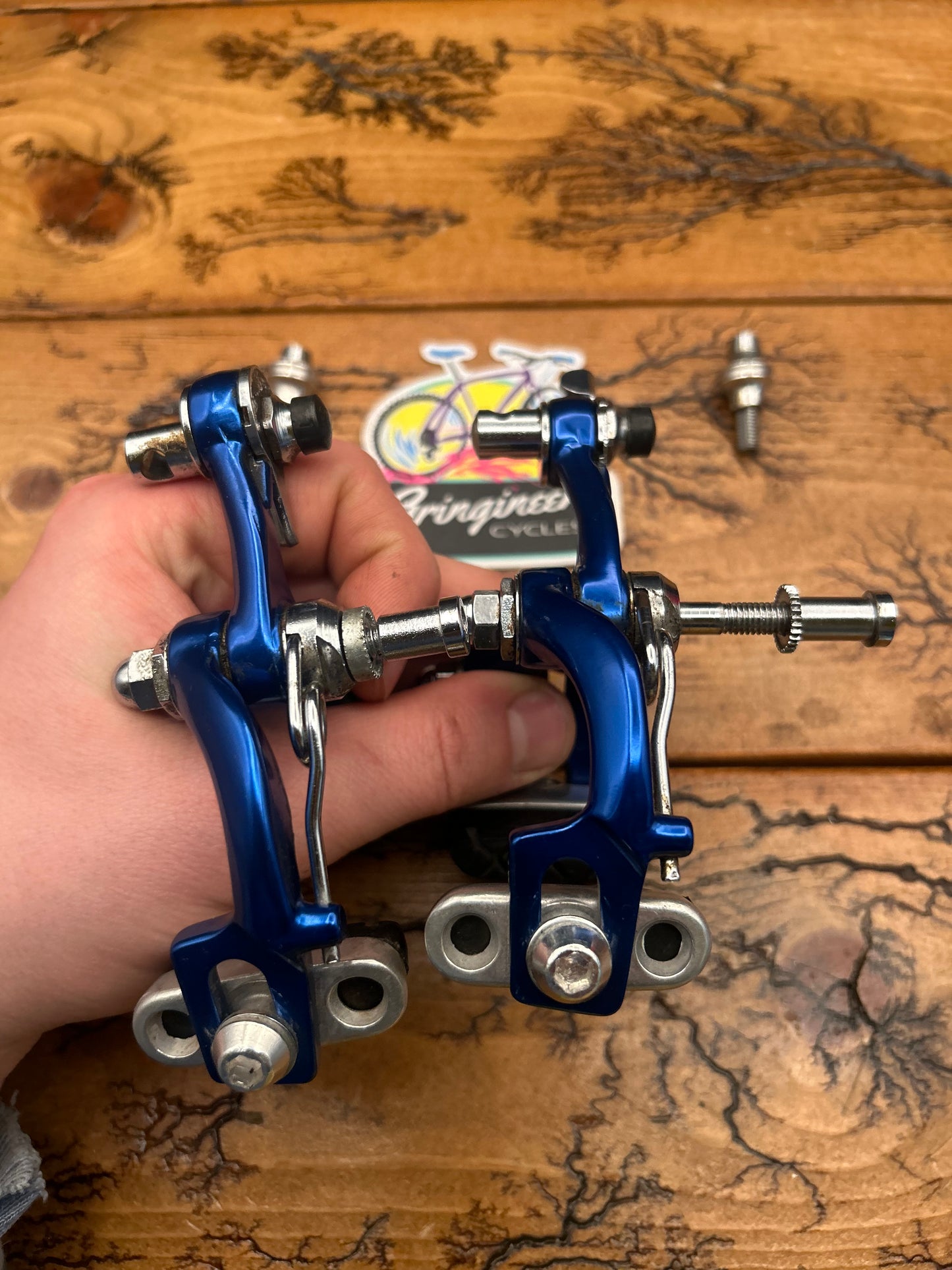Galli Criterium Blue Anodized Brake Levers And Aerodynamic KL Brakes