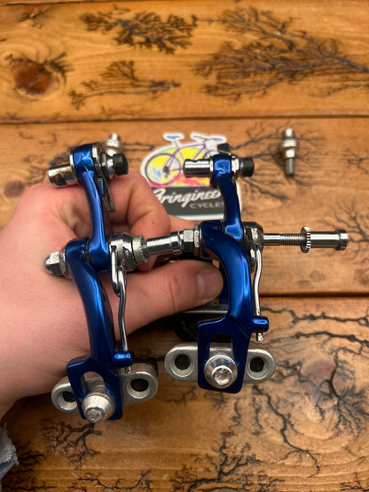 Galli Criterium Blue Anodized Brake Levers And Aerodynamic KL Brakes