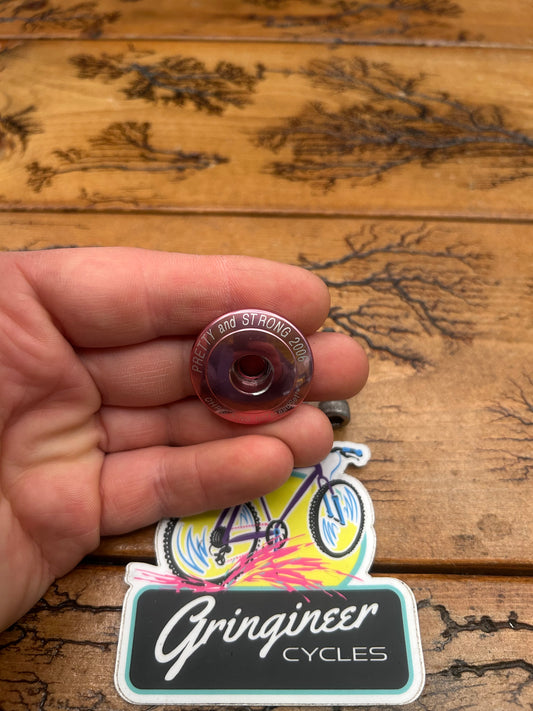 Chris King Pretty and Strong 2006 Pink 1 1/8 Threadless Top Cap