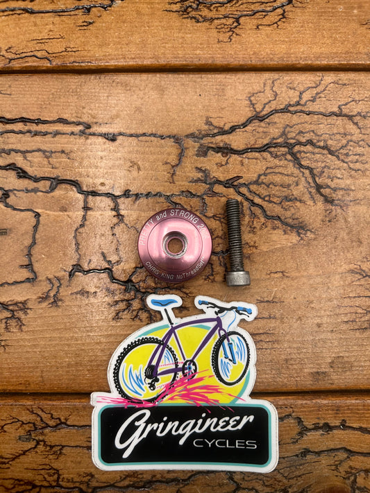 Chris King Pretty and Strong 2006 Pink 1 1/8 Threadless Top Cap