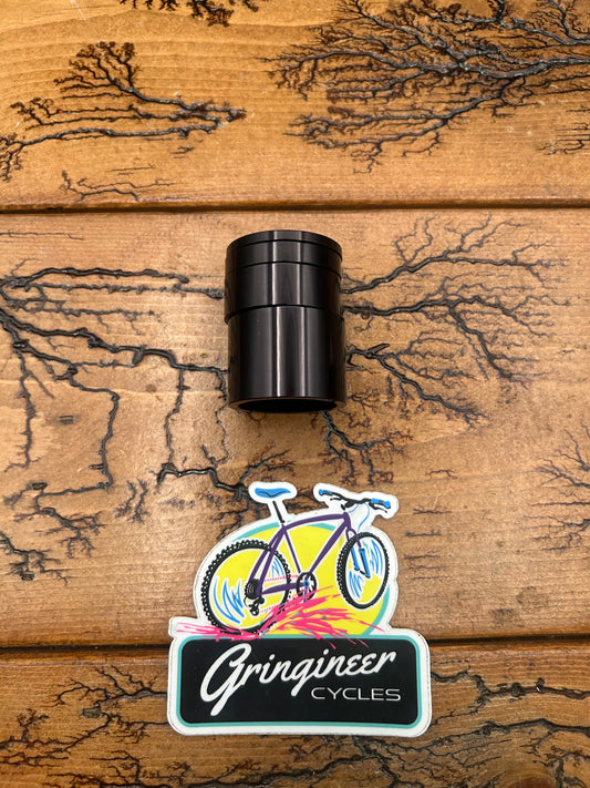 Chris King Black 1 1/8 Threadless Spacer Kit NOS