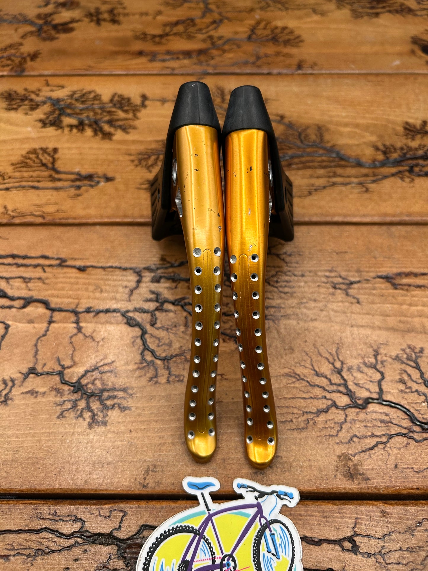 Modolo Gold Anodized Non Aero Brake Levers
