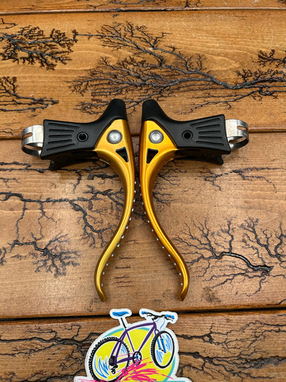 Modolo Gold Anodized Non Aero Brake Levers