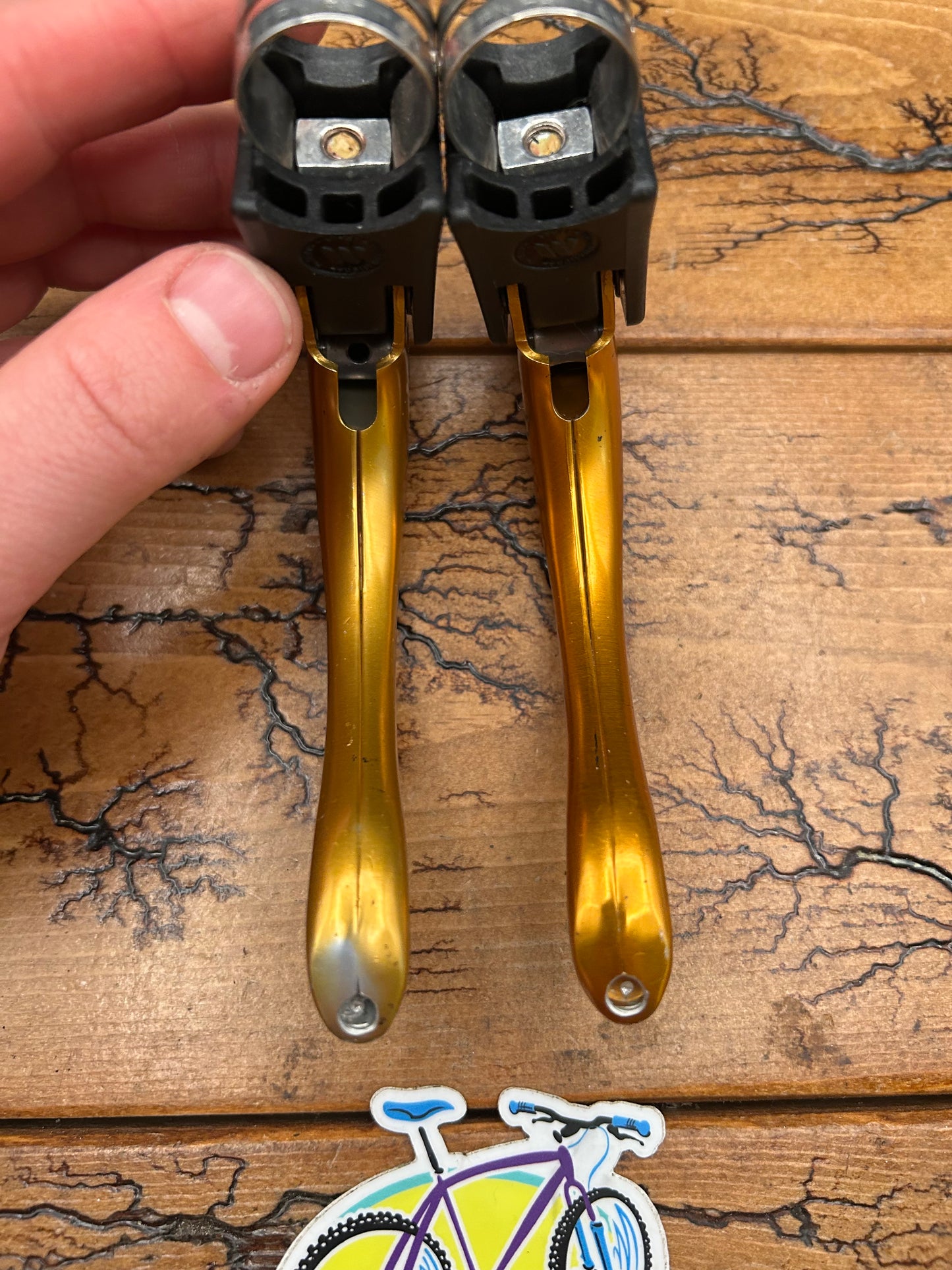 Modolo Gold Anodized Non Aero Brake Levers