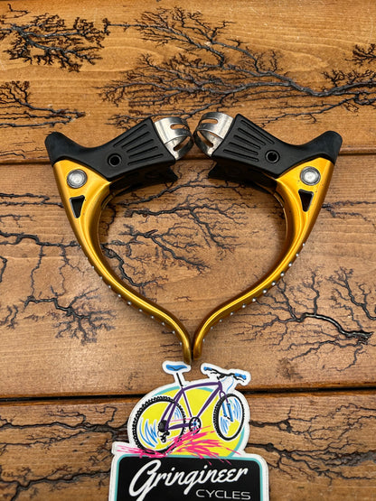 Modolo Gold Anodized Non Aero Brake Levers