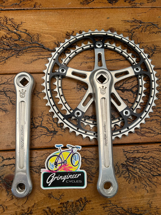 Sugino Super Mighty Competition 52/42 Drilled Chainrings 172.5mm Crankset