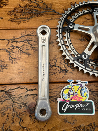 Sugino Super Mighty Competition 52/42 Drilled Chainrings 172.5mm Crankset