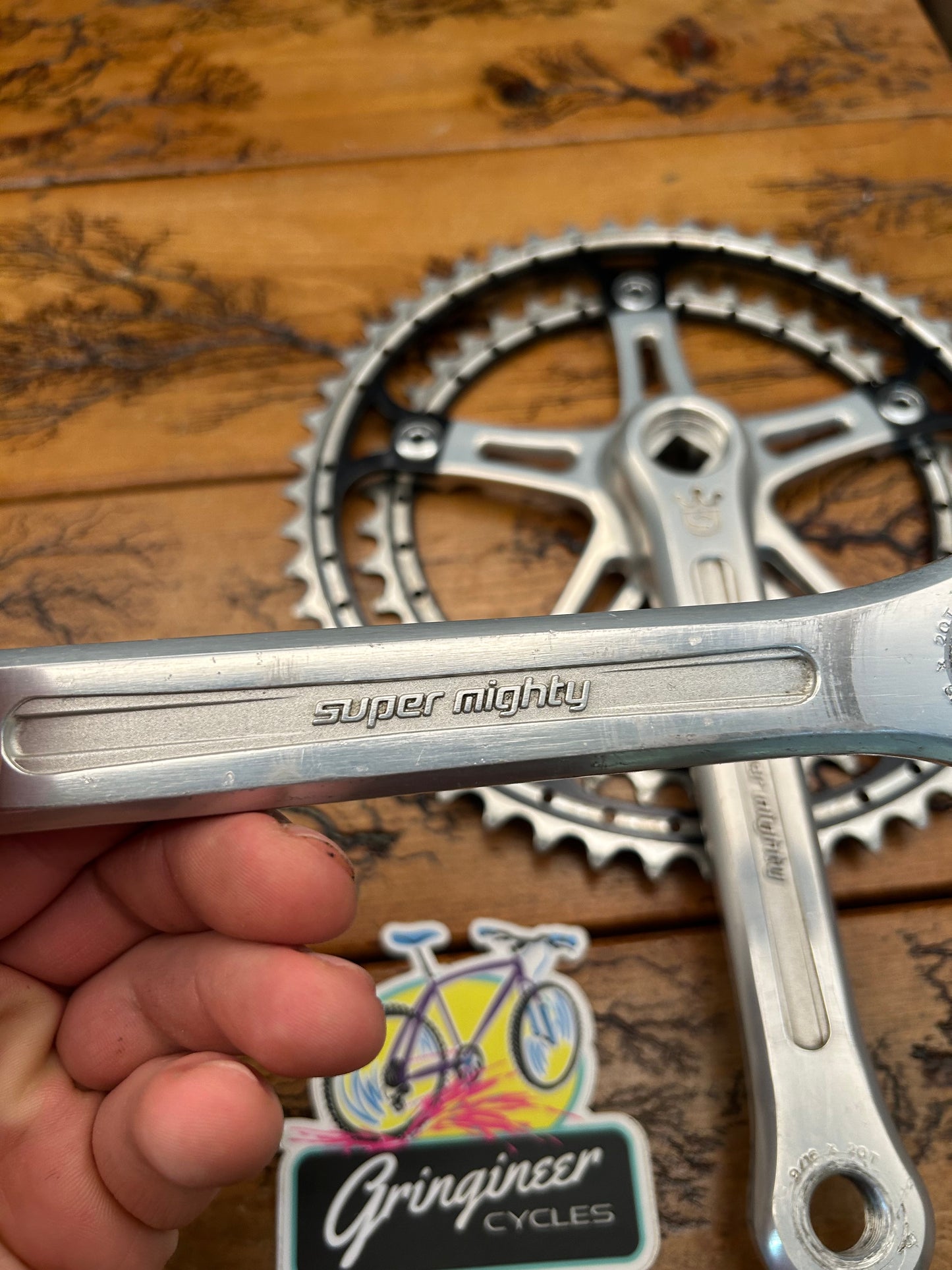 Sugino Super Mighty Competition 52/42 Drilled Chainrings 172.5mm Crankset