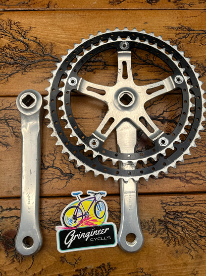 Sugino Super Mighty Competition 52/42 Drilled Chainrings 172.5mm Crankset