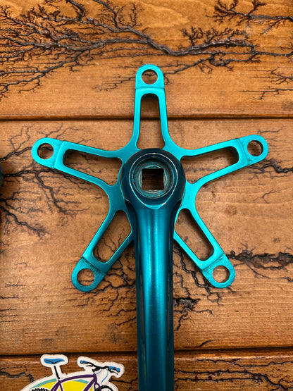 Topline Double 130 BCD 175mm Turquoise Crankset