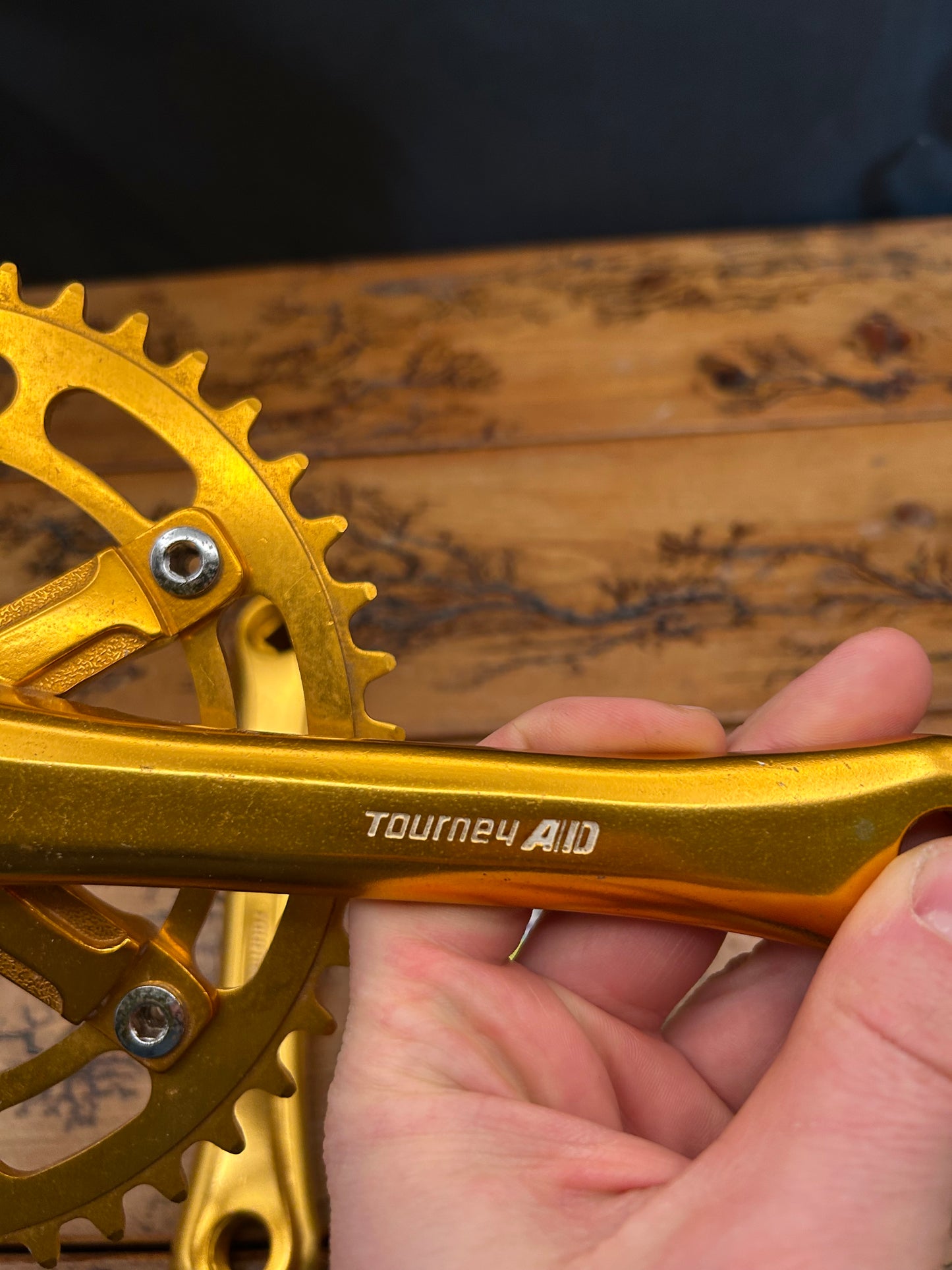 Takagi Tourney AD 170mm 44 Tooth Gold Anodized Crankset
