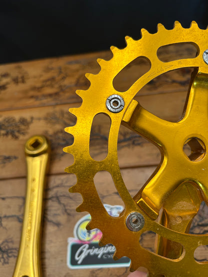 Takagi Tourney AD 170mm 44 Tooth Gold Anodized Crankset