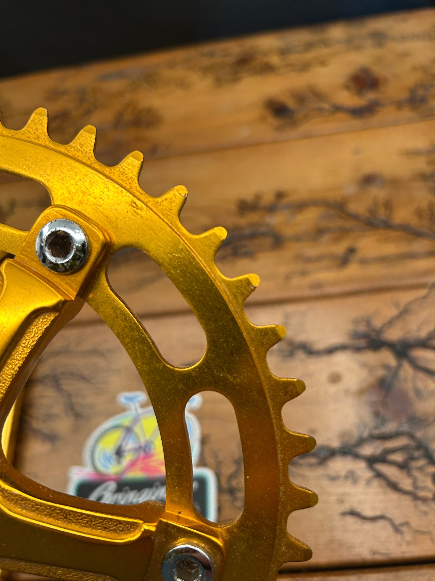 Takagi Tourney AD 170mm 44 Tooth Gold Anodized Crankset