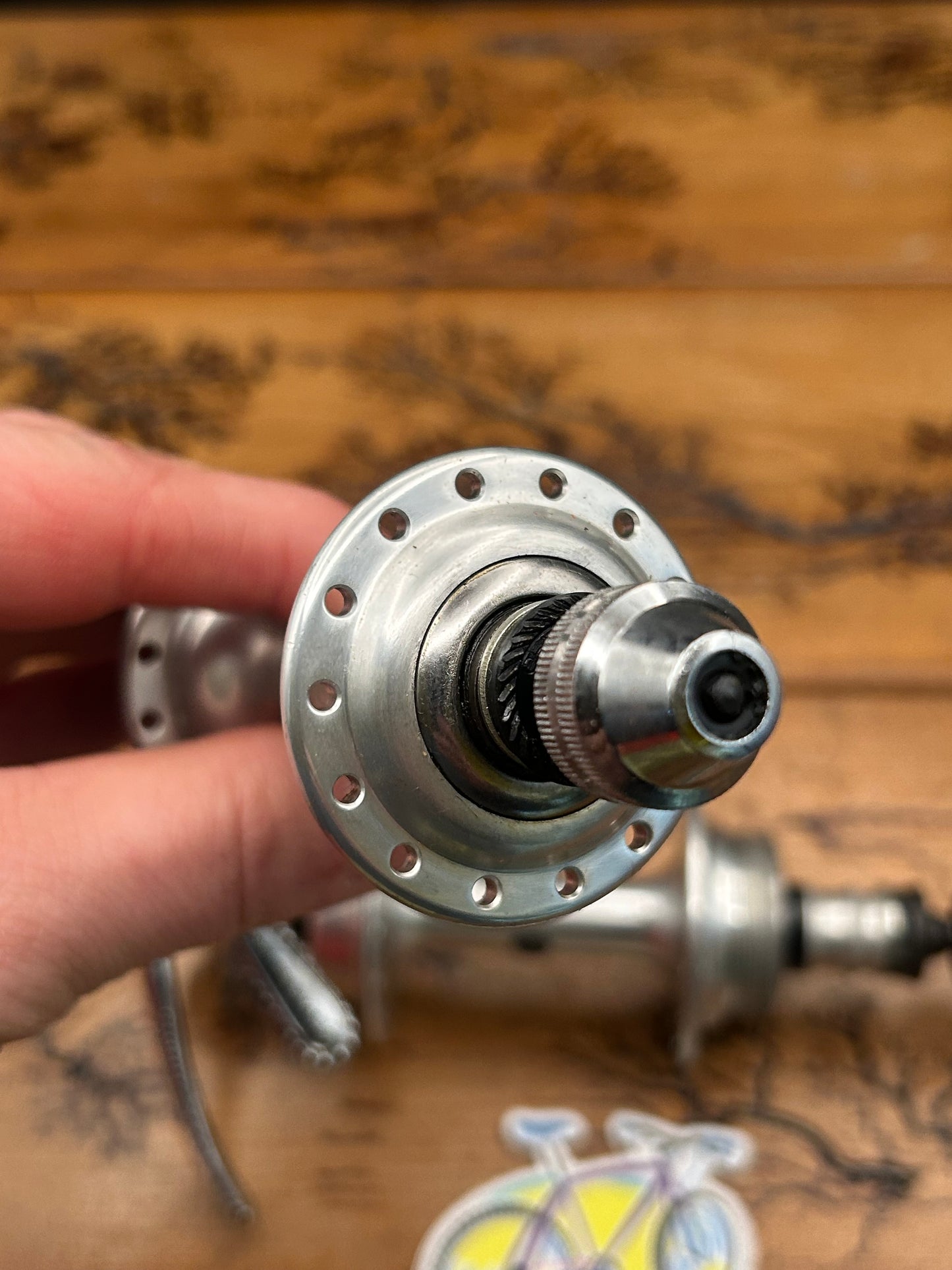 Ofmega Competizione 28 Hole 100/126 Hubs Set NOS