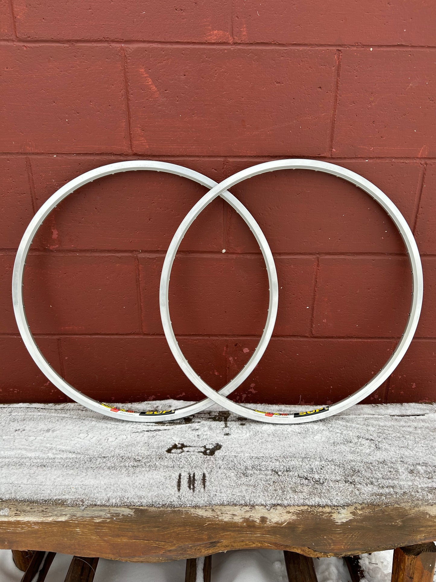 Mavic X517 SUP Silver 36 Hole 26 Inch Rims Set Of 2 NOS