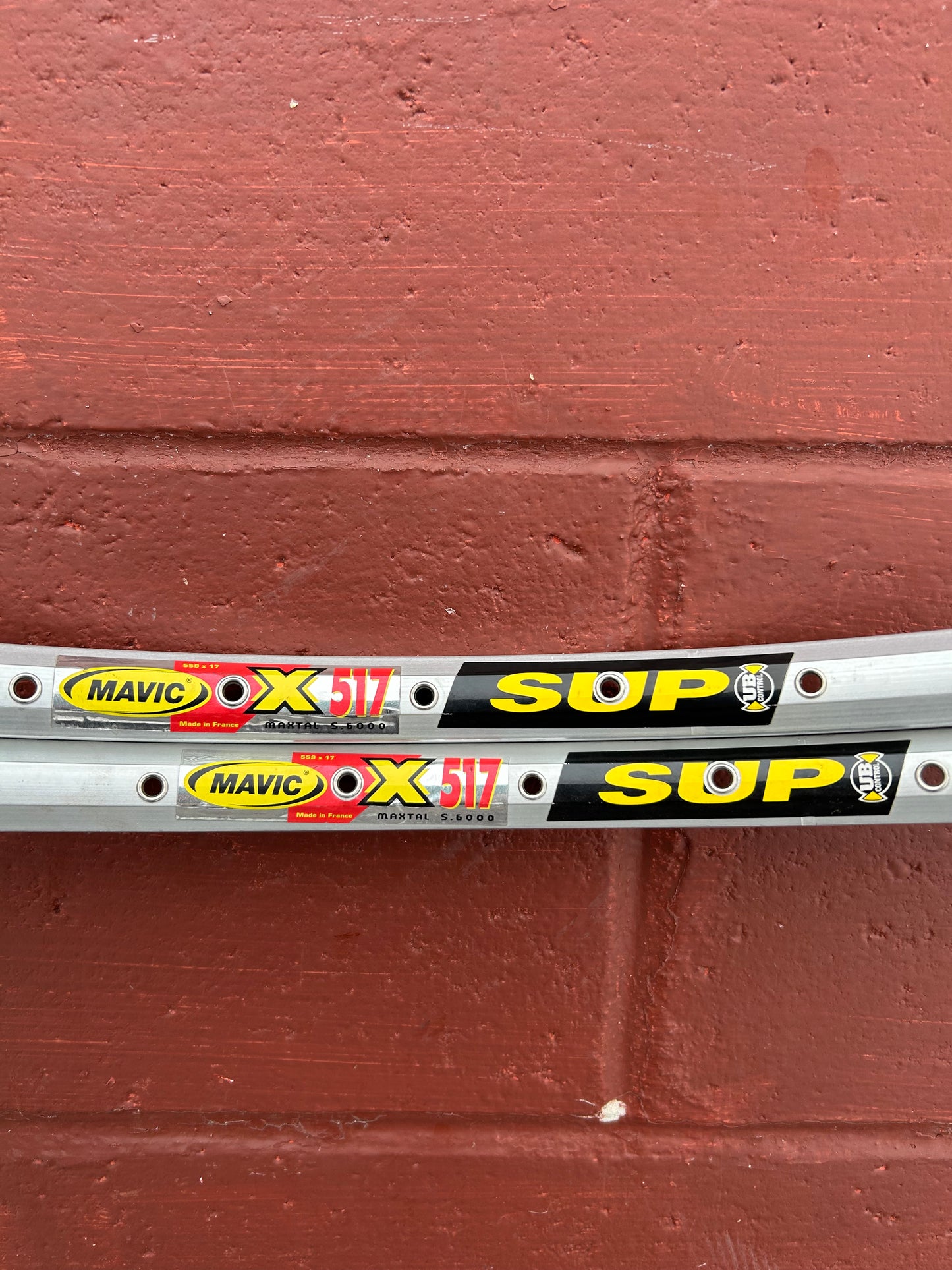 Mavic X517 SUP Silver 36 Hole 26 Inch Rims Set Of 2 NOS