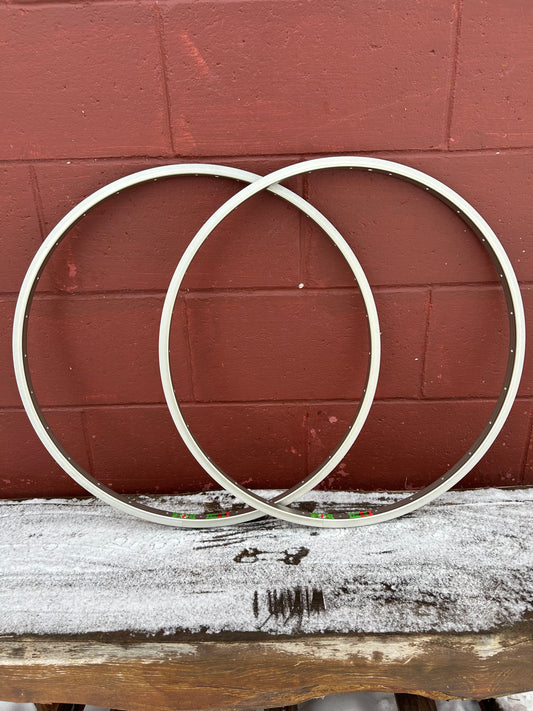 Weinmann Bontrager BCX 1 Green Logo 28 Hole 26 Inch Rims Set of 2 NOS