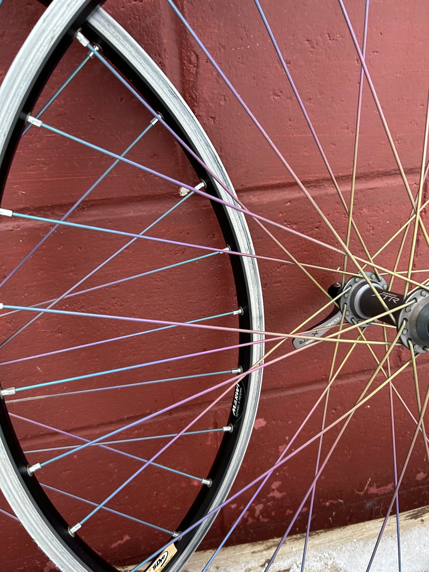 Sun Rims CR18 Shimano XTR M950 Marwi Ti Dye 26 Inch Wheelset