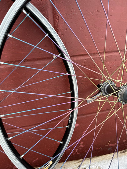 Sun Rims CR18 Shimano XTR M950 Marwi Ti Dye 26 Inch Wheelset