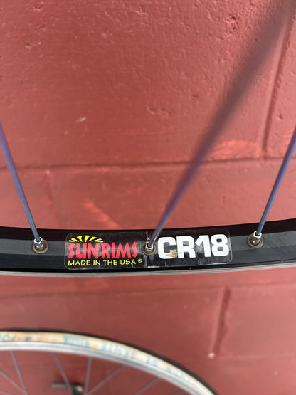 Sun Rims CR18 Shimano XTR M950 Marwi Ti Dye 26 Inch Wheelset