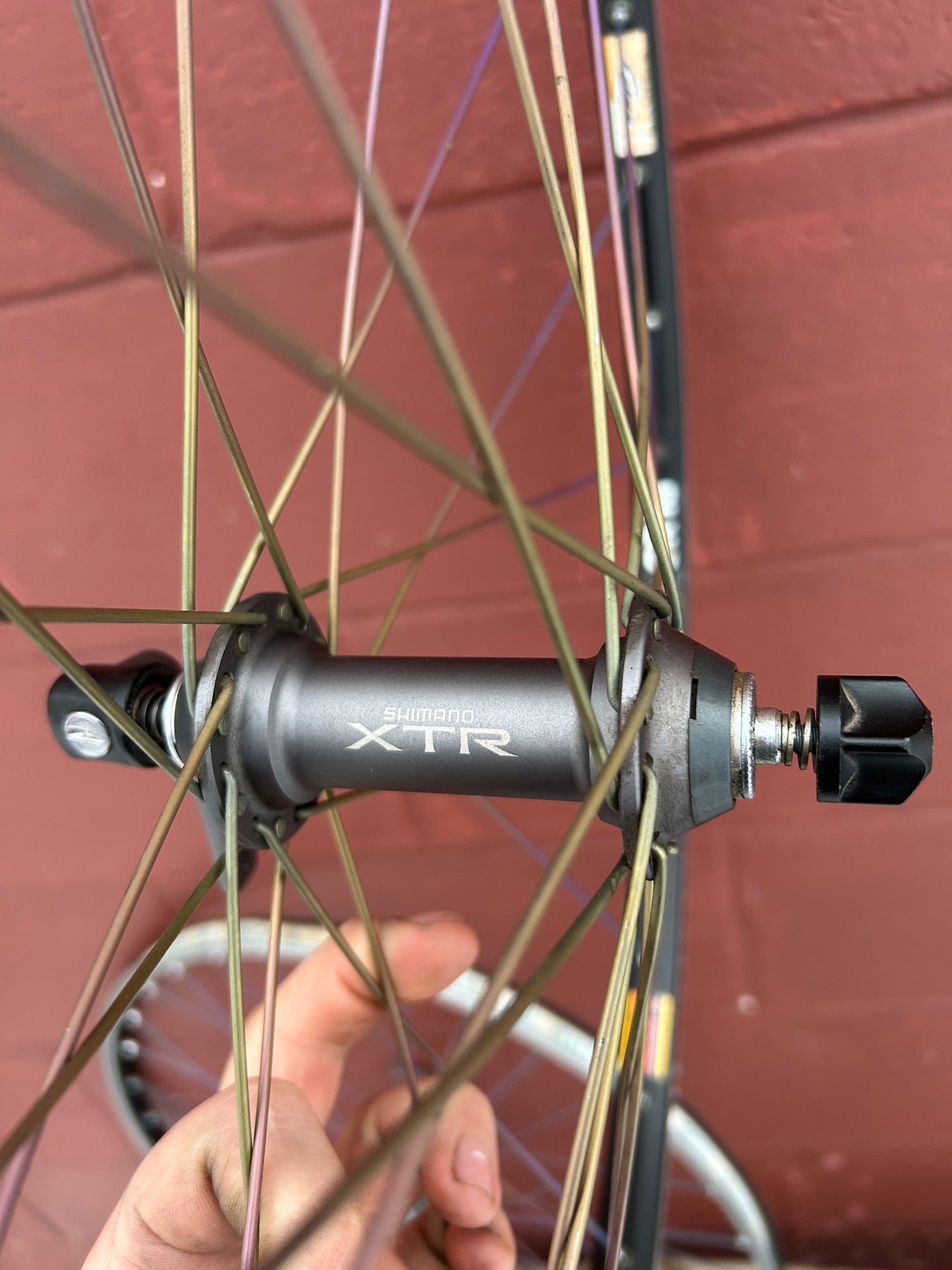 Sun Rims CR18 Shimano XTR M950 Marwi Ti Dye 26 Inch Wheelset