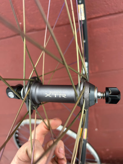 Sun Rims CR18 Shimano XTR M950 Marwi Ti Dye 26 Inch Wheelset