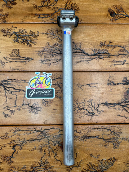 Control Tech 26.8mm Silver Seatpost 26.8x350