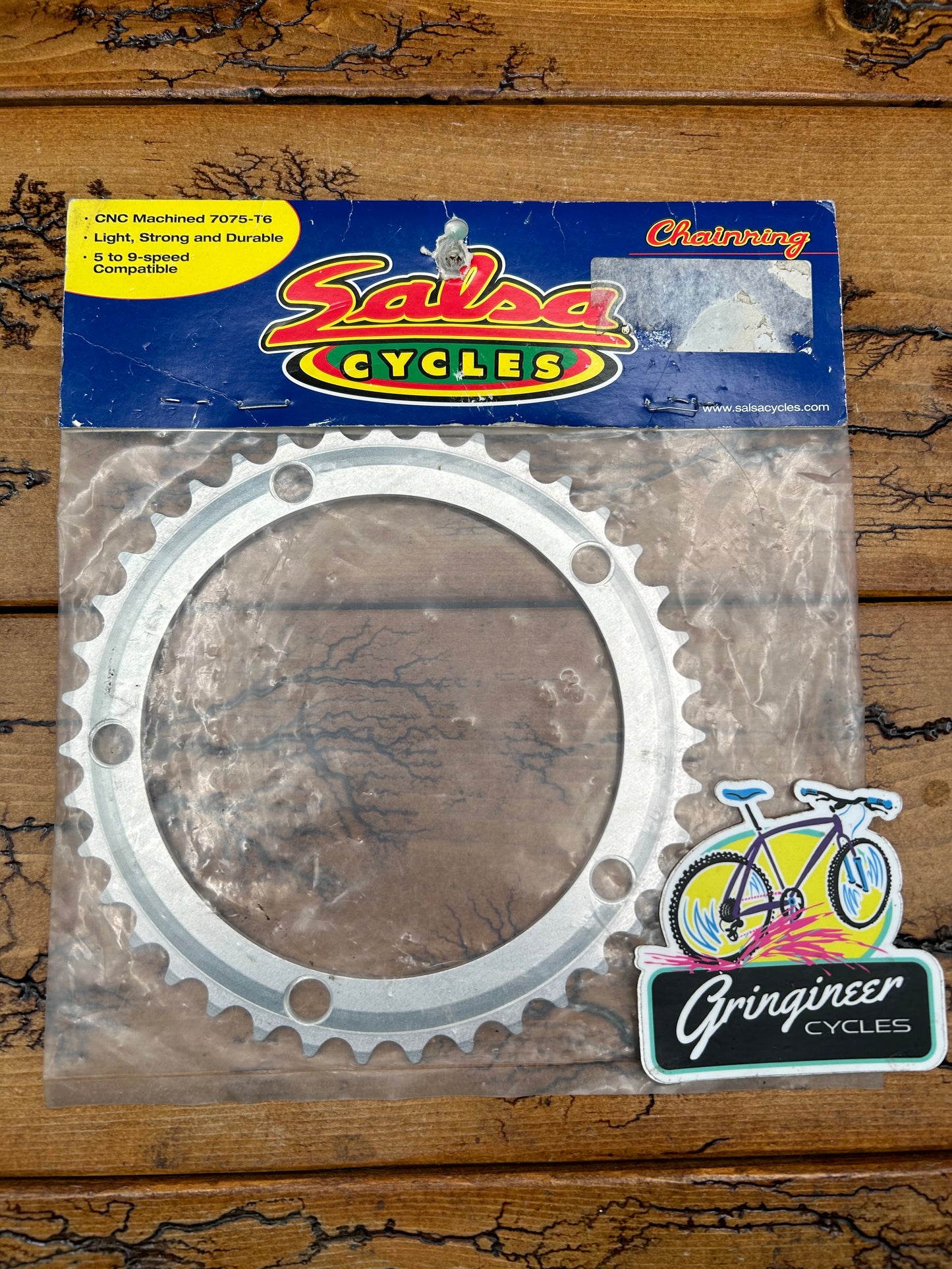 Salsa 39 Tooth 5 Bolt 135 BCD Chainring NOS