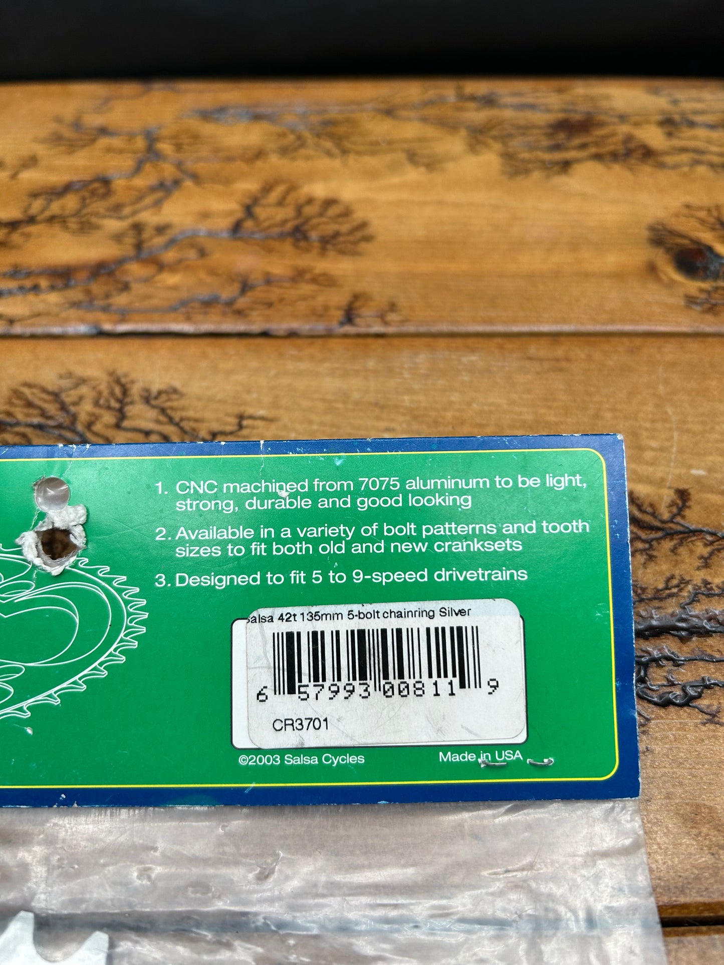 Salsa 42 Tooth 5 Bolt 135 BCD Chainring NOS