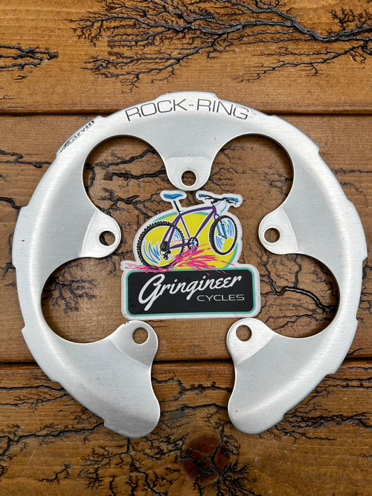 Girvin Silver Rock Ring 5 Bolt 94 BCD Bash Guard