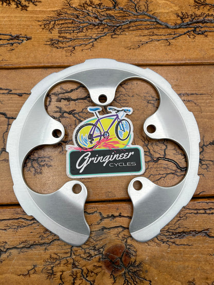 Girvin Silver Rock Ring 5 Bolt 94 BCD Bash Guard