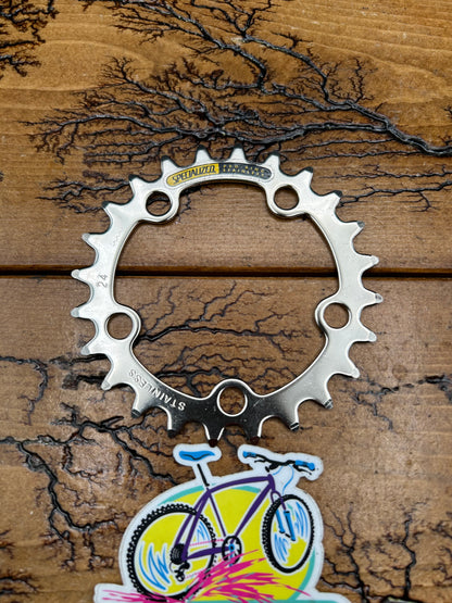 Specialized 24 Tooth 74 BCD Pro Stainless Steel Chainring NOS