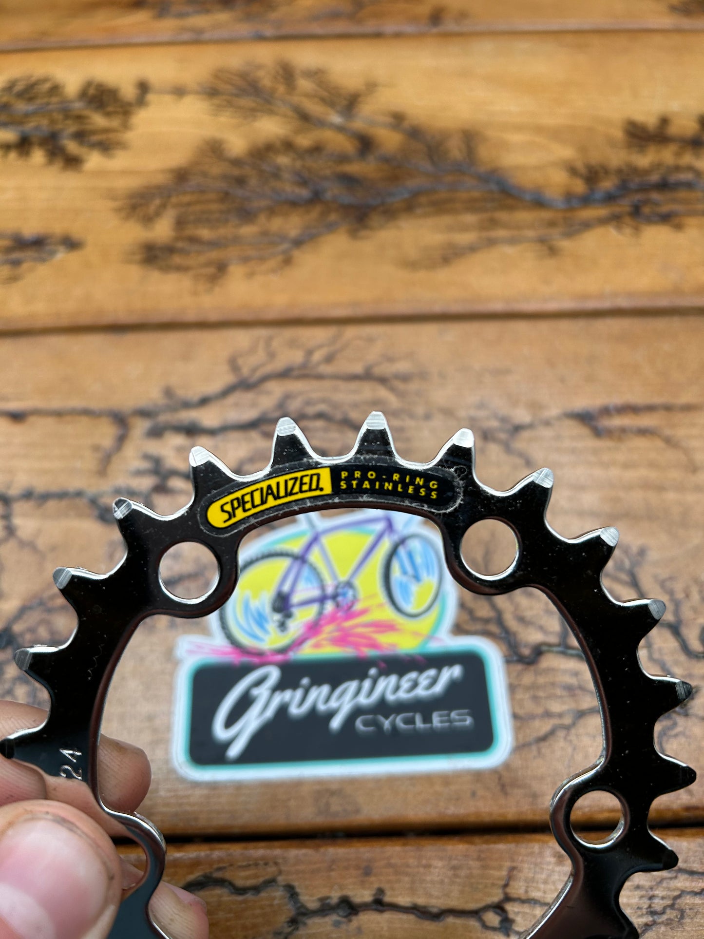 Specialized 24 Tooth 74 BCD Pro Stainless Steel Chainring NOS