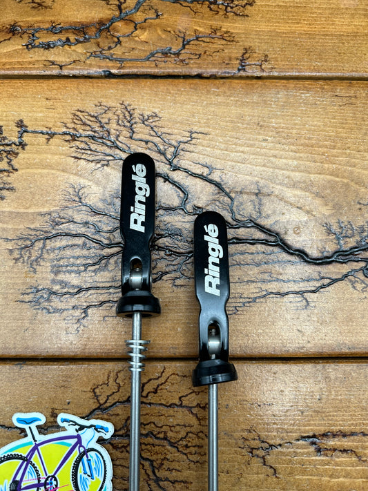 Ringle Black Titanium Quick Release Skewer Set