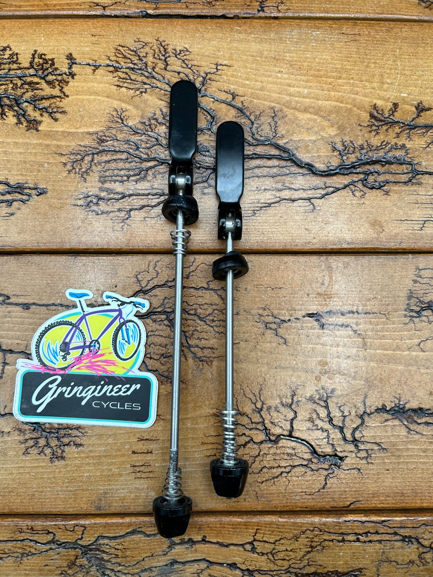 Ringle Black Titanium Quick Release Skewer Set