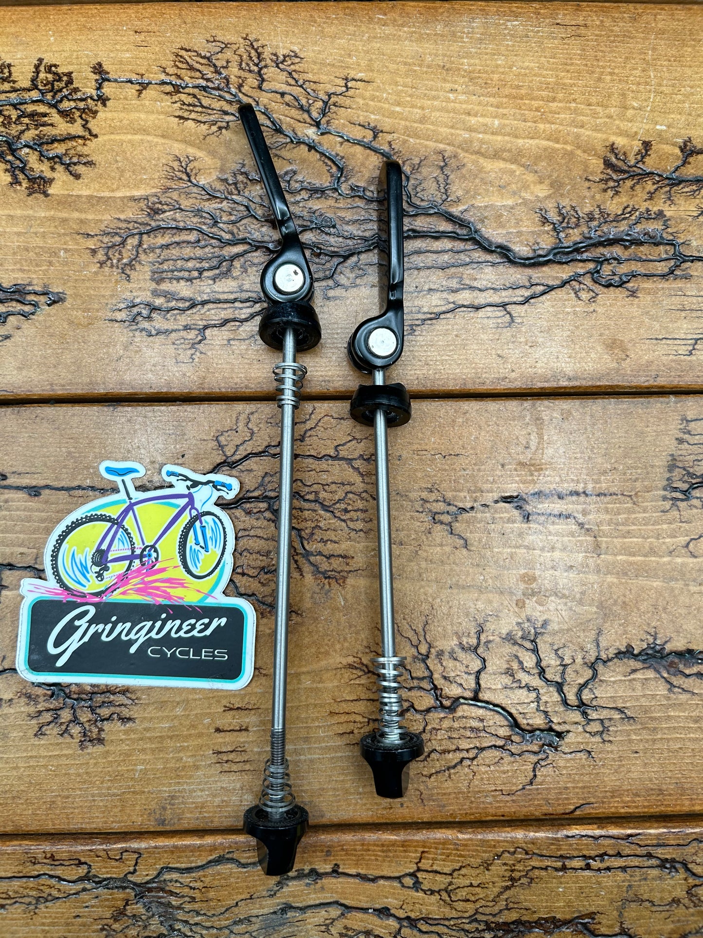 Ringle Black Titanium Quick Release Skewer Set