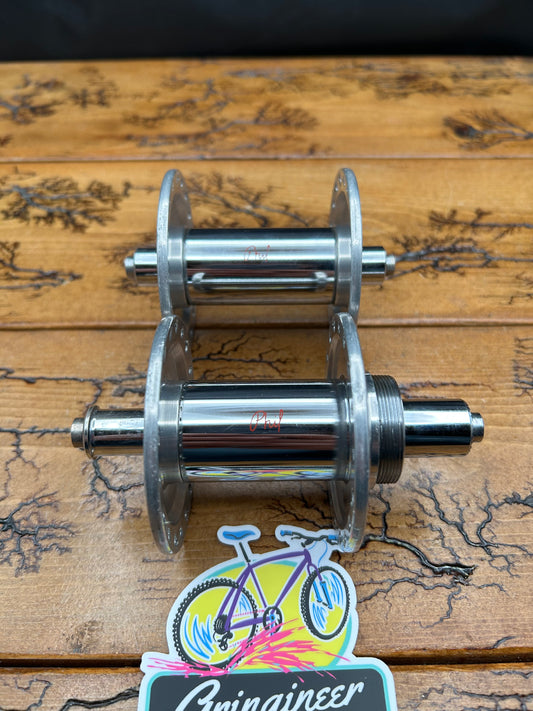 Phil Wood 100/120 36 Hole High Flange 3 Piece 1st Generation Hub Set