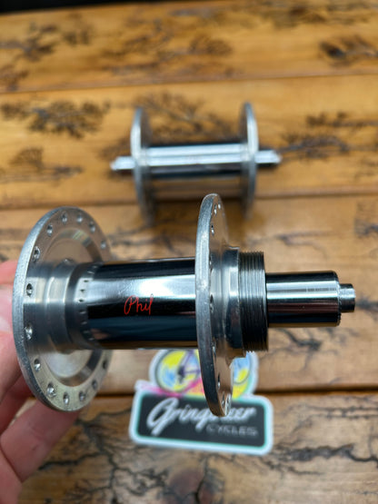 Phil Wood 100/120 36 Hole High Flange 3 Piece 1st Generation Hub Set