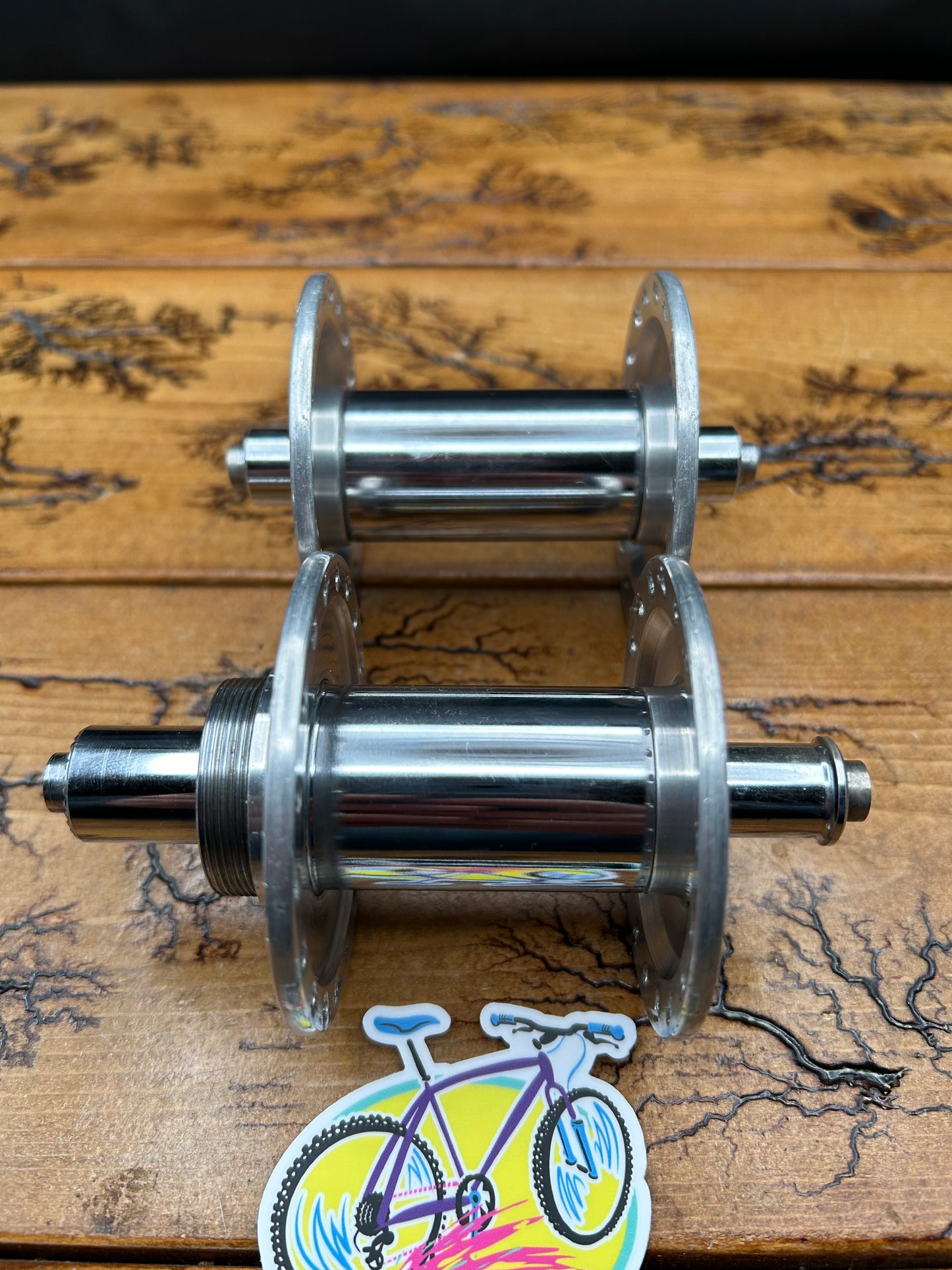 Phil Wood 100/120 36 Hole High Flange 3 Piece 1st Generation Hub Set