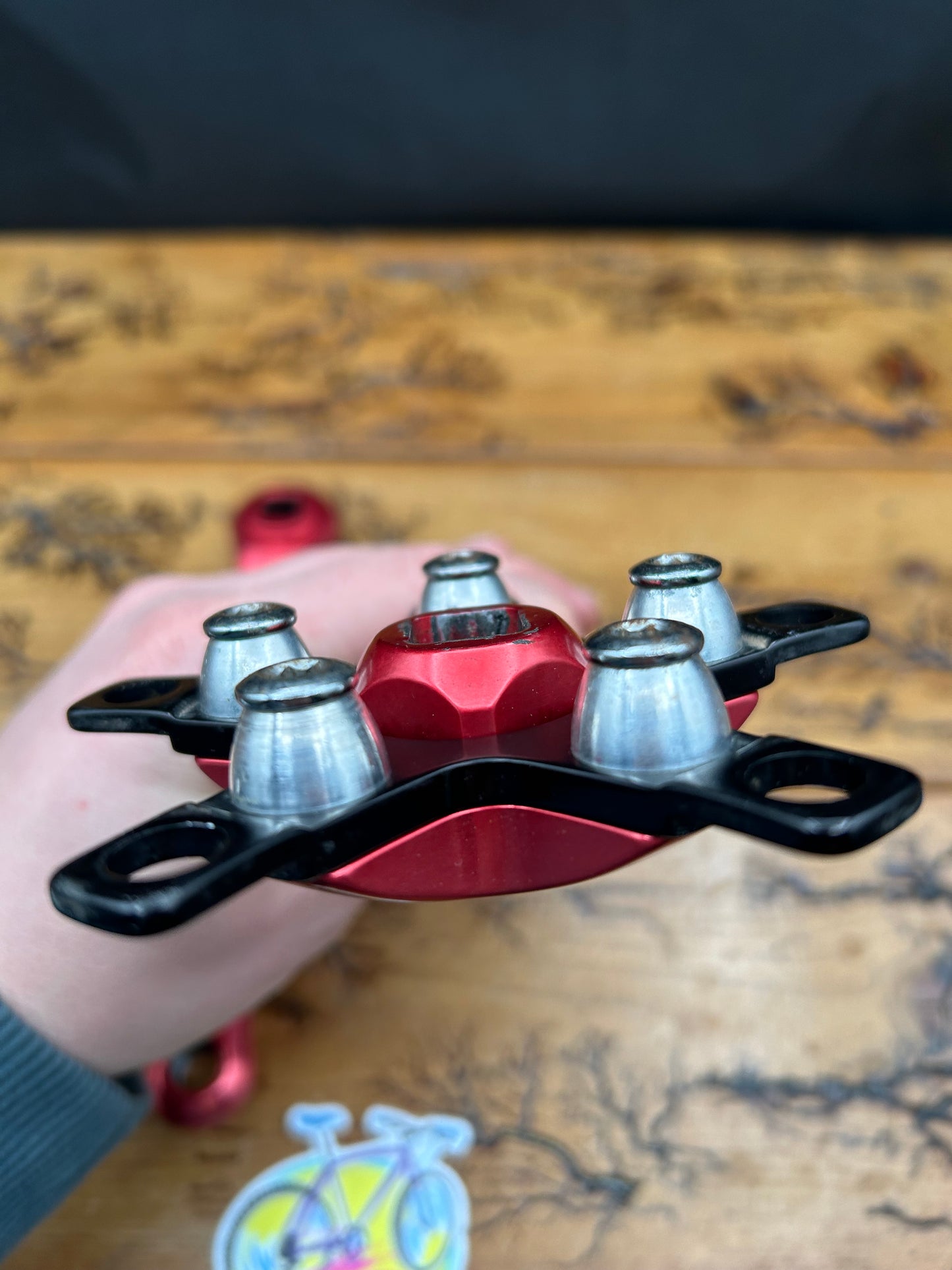 Cook Bros Racing Red Anodized E Type Crankset