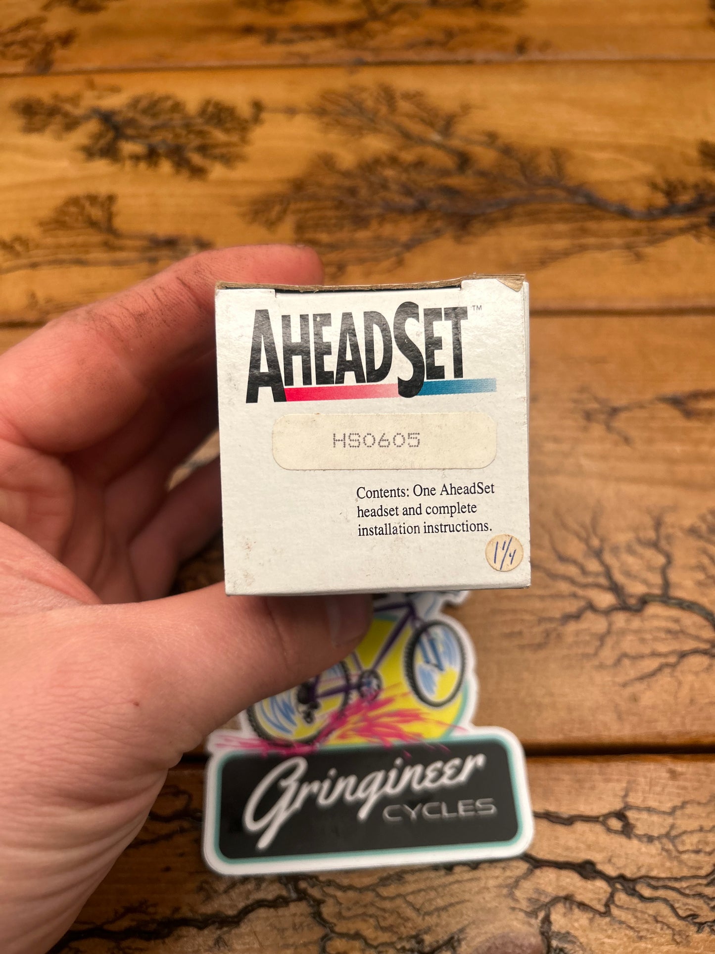 Aheadset Hs0605 Silver 1 1/4 Inch Threadless Headset NOS