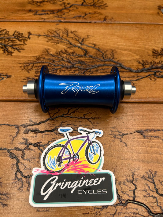 Real Design Blue 32 Hole QR Rim Brake Front Hub NOS