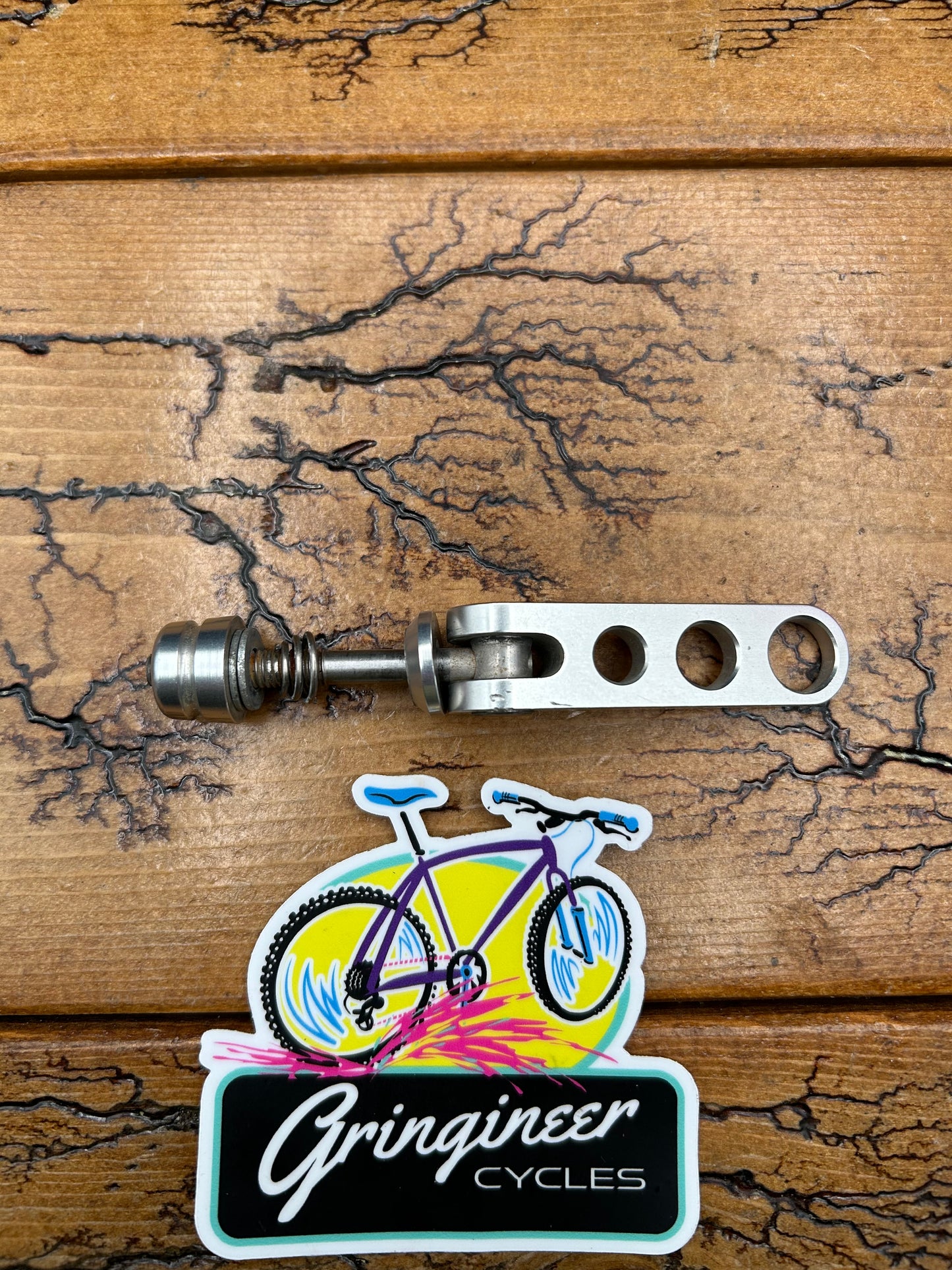 Ringle Cam Twist Silver Steel Seatpost Skewer