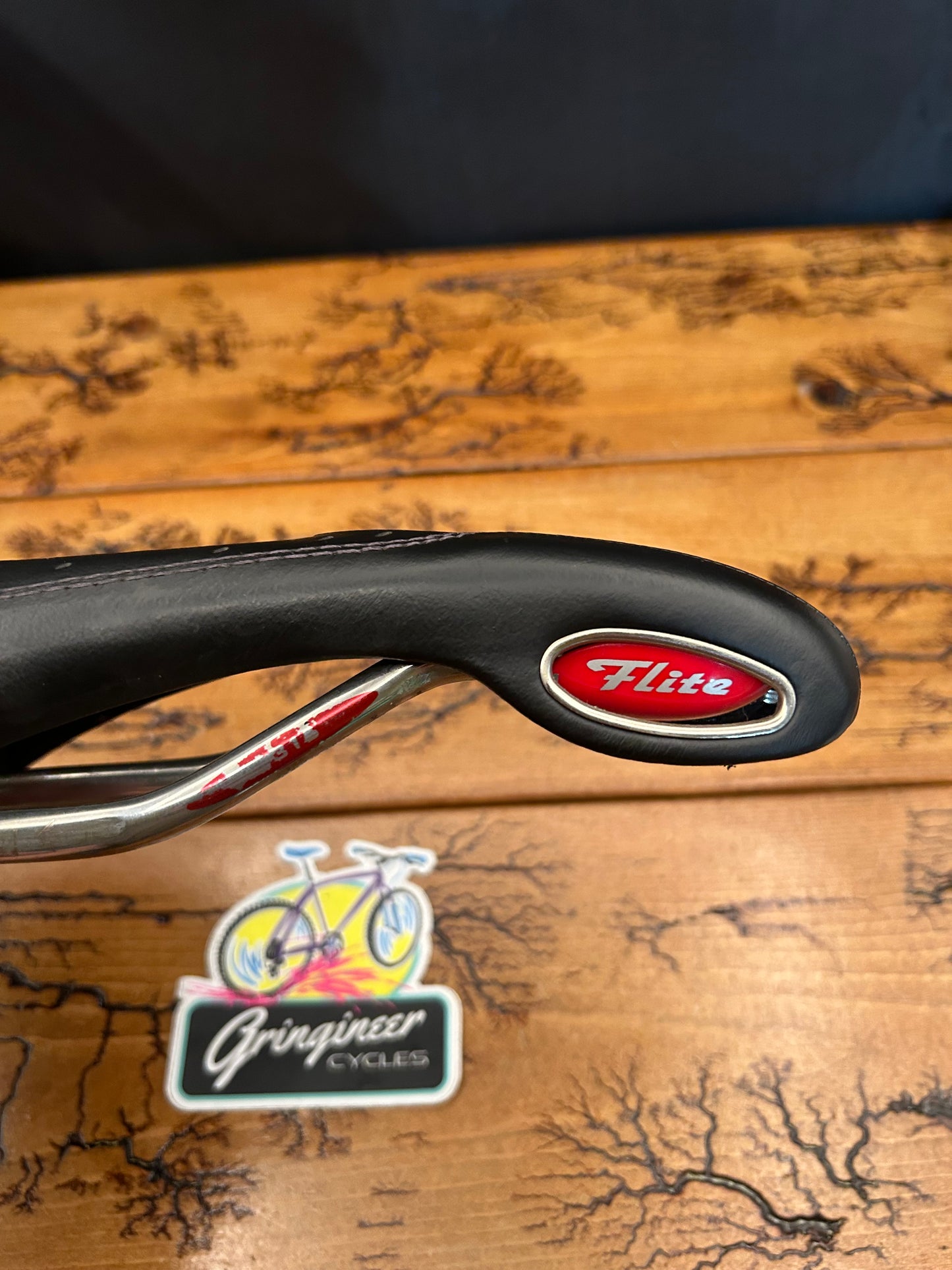 Selle Italia Flite Gel Flow Black Titanium Rails Saddle