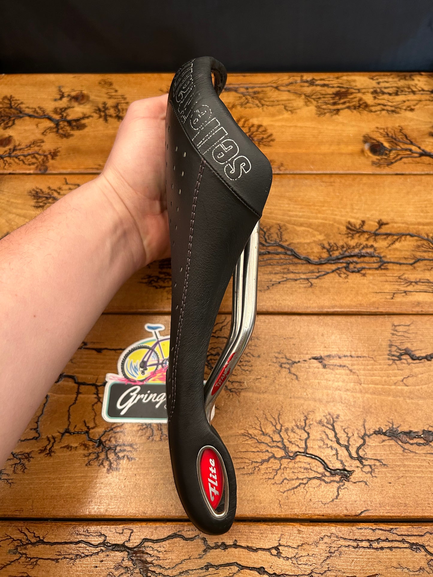 Selle Italia Flite Gel Flow Black Titanium Rails Saddle