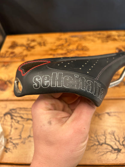 Selle Italia Flite Gel Flow Black Titanium Rails Saddle