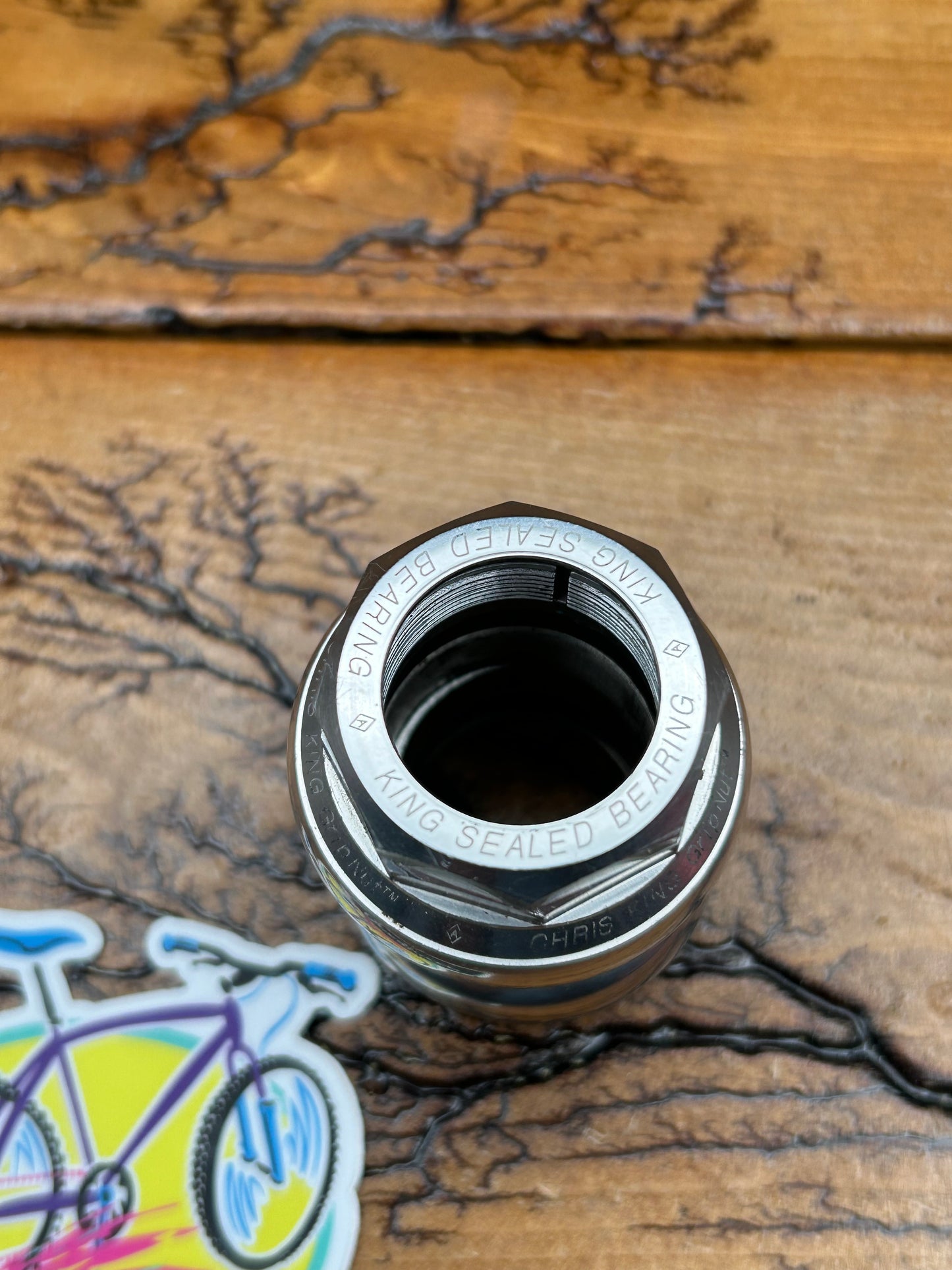 Chris King 1 Inch Silver No Logo GripNut Threaded Headset